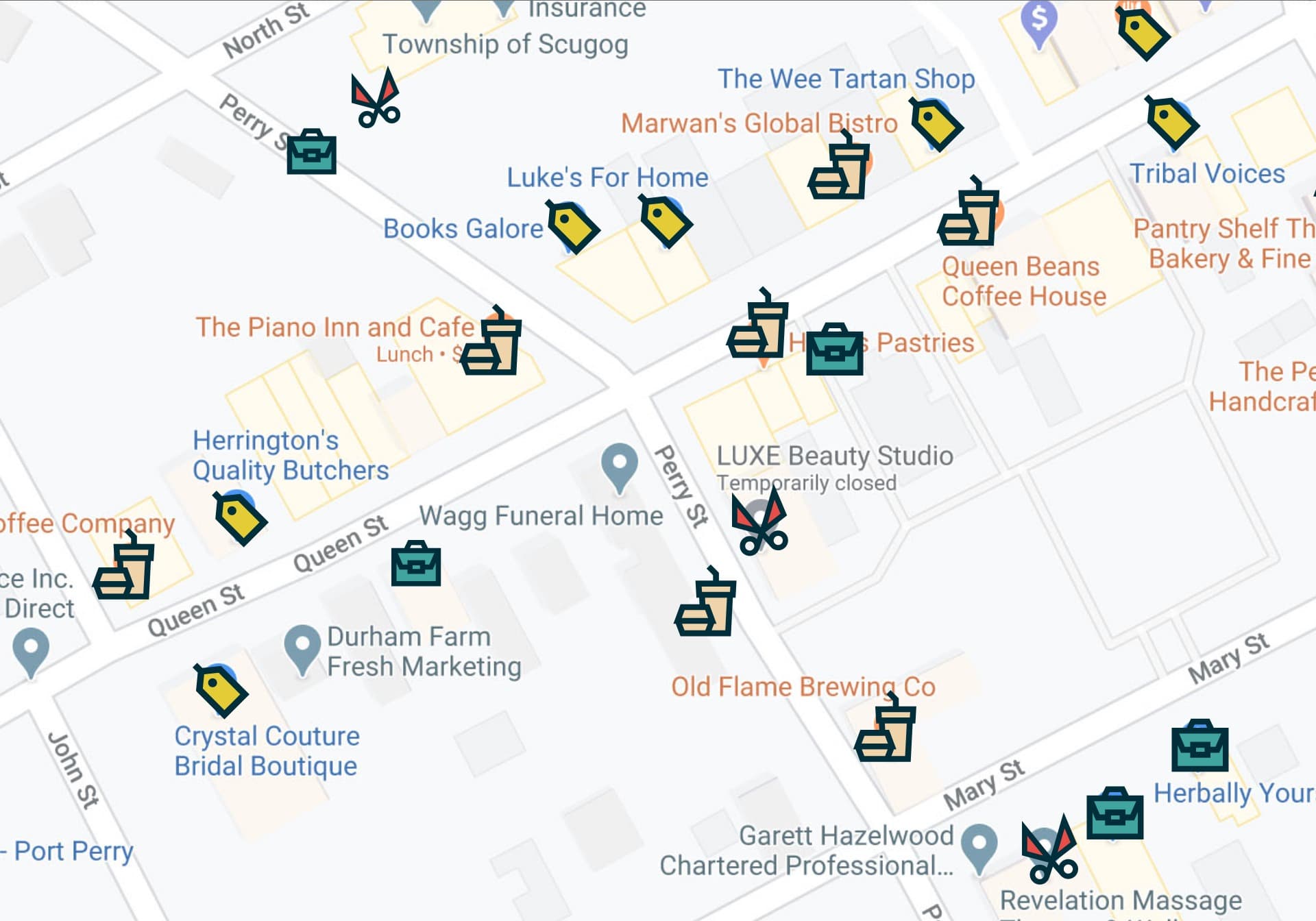 Downtowns of Durham brand work