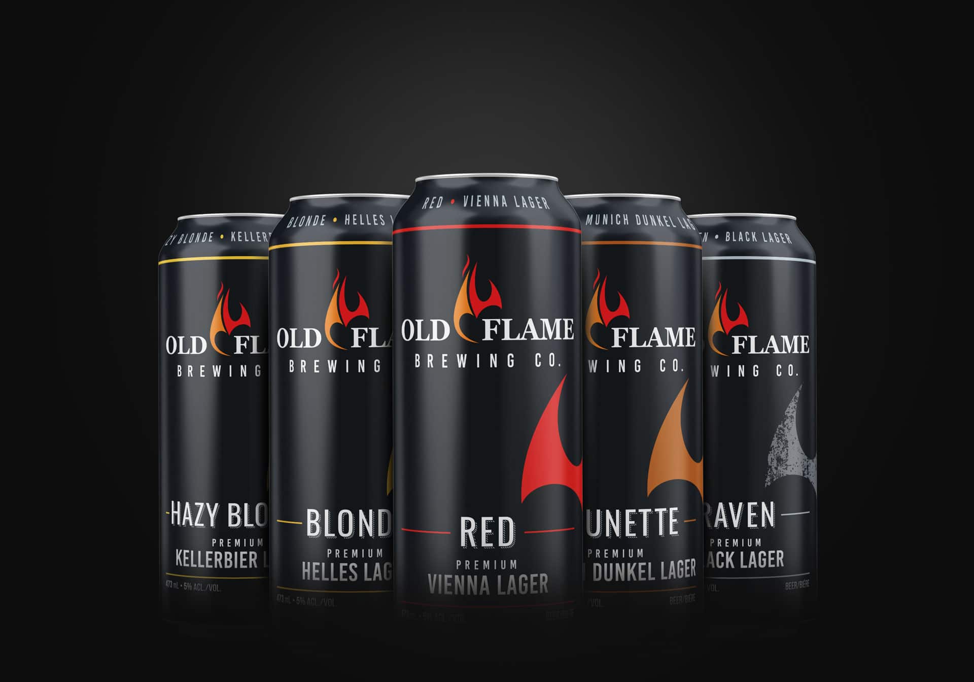 Old Flame Brewing Co. brand work